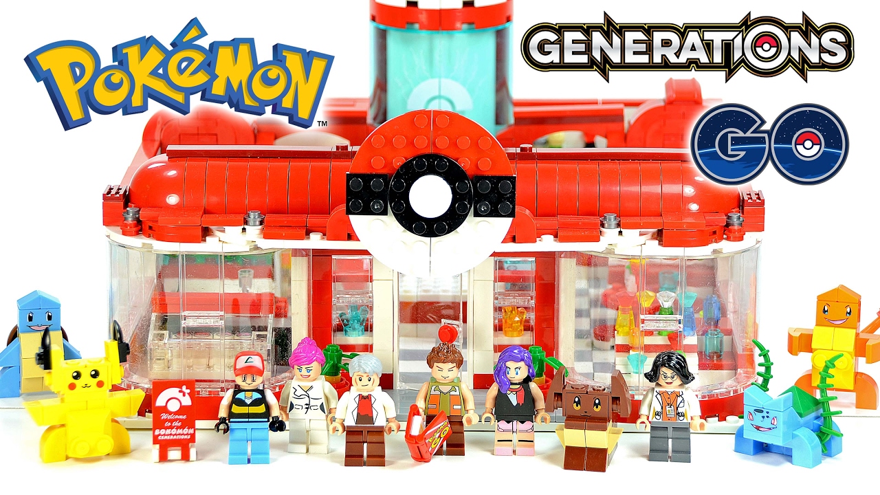 Неофициальный набор LEGO от Pok&eacute;mon Generations Pet Elf Center DeCool с Пикачу, Чармандером и Бул...