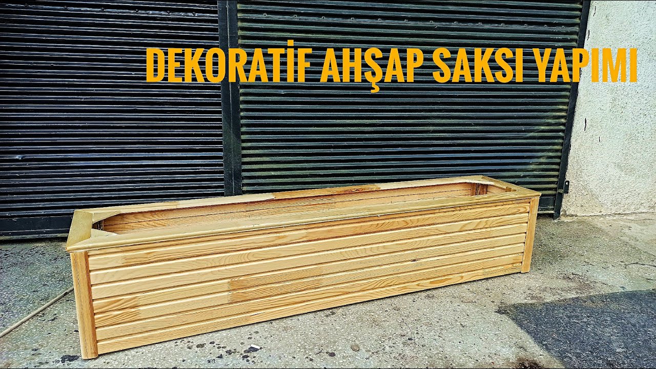 DEKORATİF AHŞAP SAKSI YAPIMI (DECORATİVE WOODEN FLOWERPOT MAKING)
