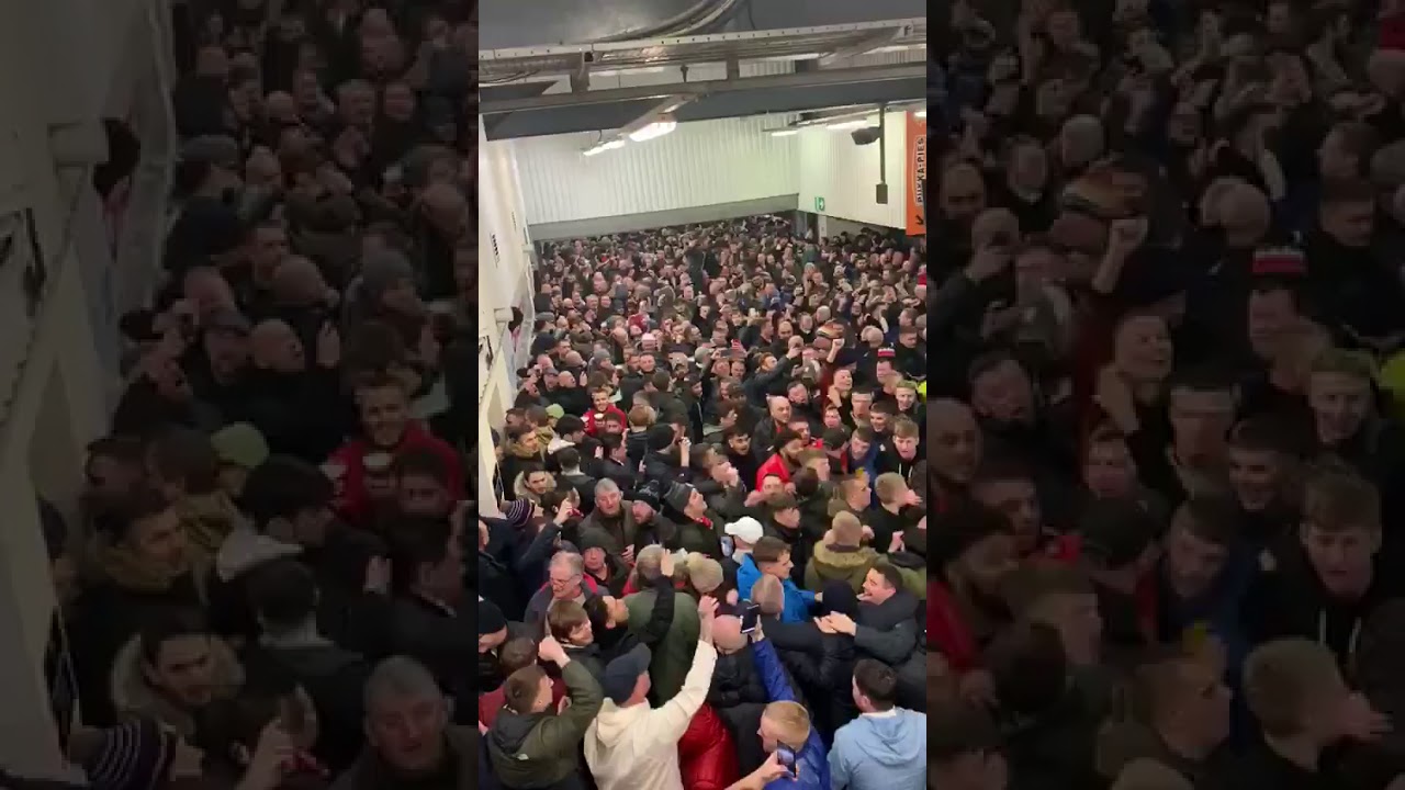 Man Utd fans at Derby.