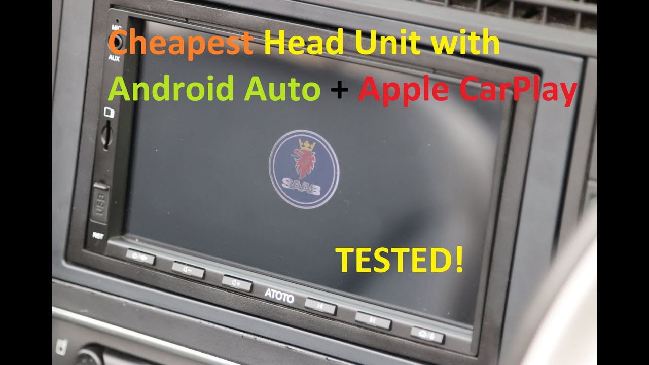 Головное устройство ATOTO F7G2A7SE Android Auto + Apple Carplay протестировано на моем Saab 9-3