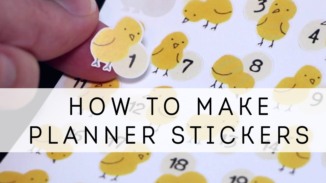 How to Make Planner/Bullet Journal Stickers - Step by Step Guide