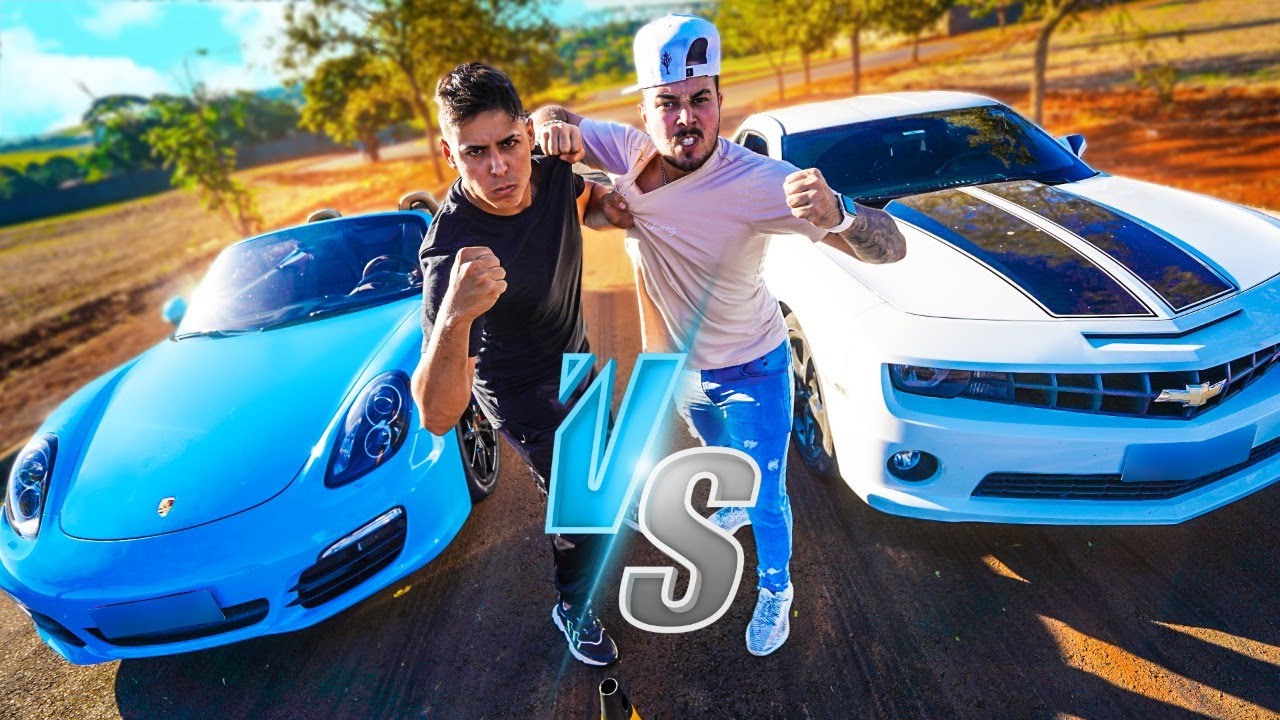 CHAMEI O CAMARO DO MEU AMIGO PARA UMA CORRIDA!