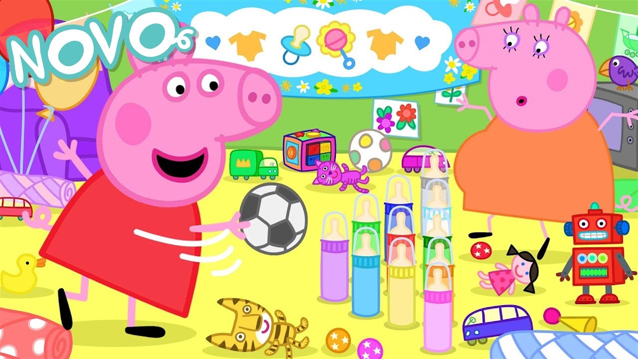Peppa Pig Português Brasil 🧸 CHÁ DE BEBÊ 🍼 NOVO Contos da Peppa Pig