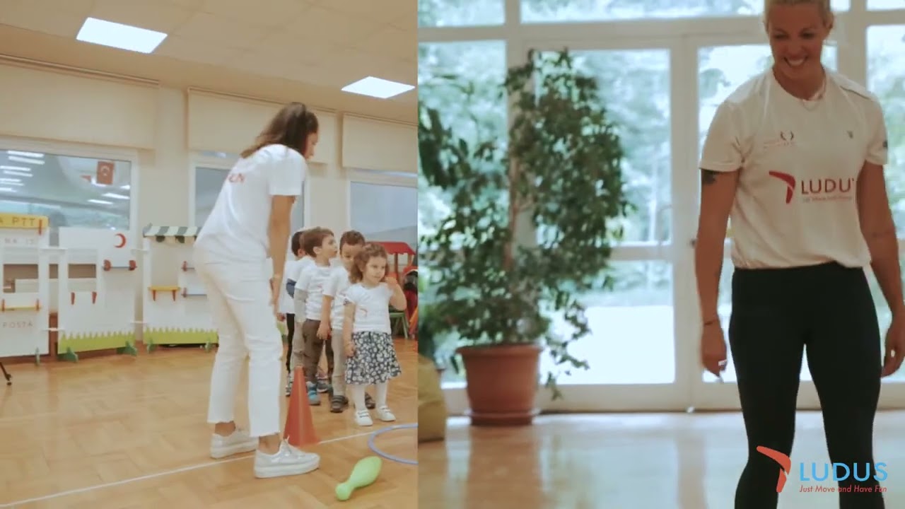 LUDUS Temel Hareket Eğitimi | 3 - 4 Yaş Kurbağa Gibi Sıçrama Oyunu #shorts