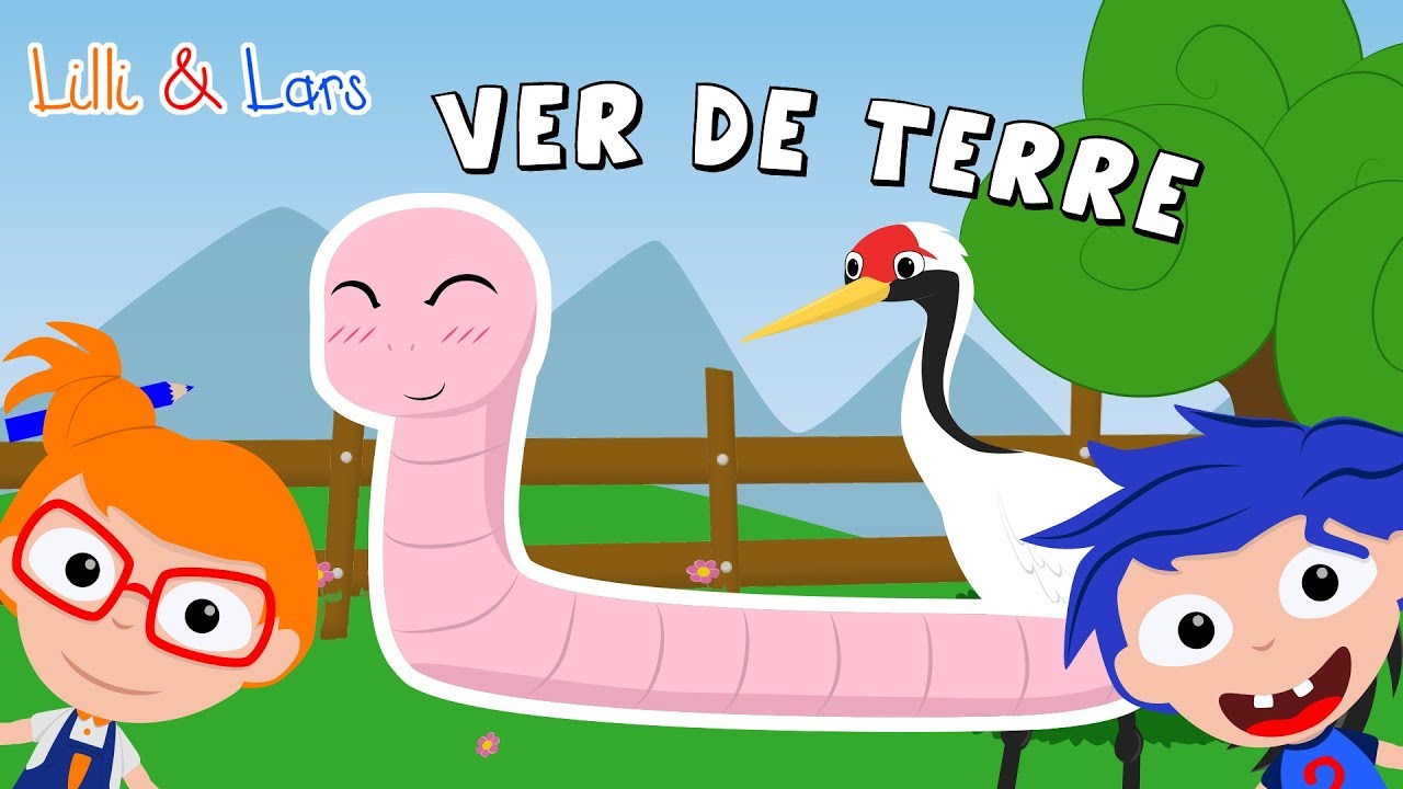 le petit ver de terre tout nu - comptines pour b&eacute;b&eacute; avec paroles