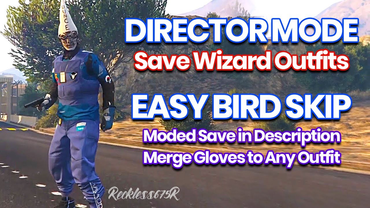 Patched* Director Mode Outfits💥Bird Skip Save Wizard 20 Modded Actor Outfits Red Stocking Mask