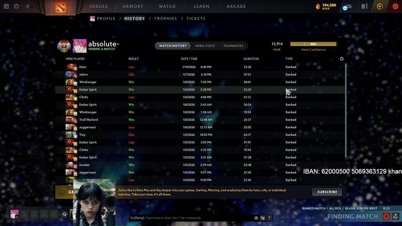 streaming for bread (no mic/maybe talk sometimes)(13928mmr start)