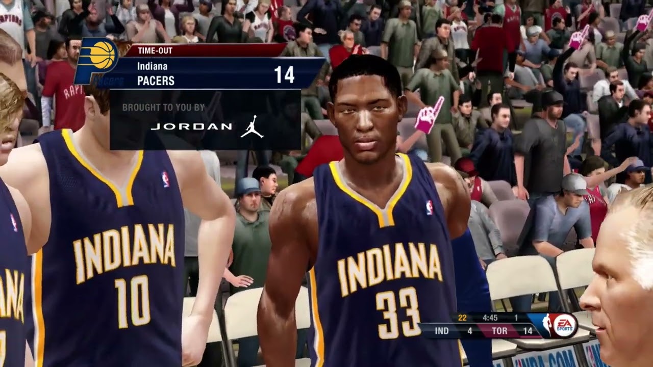 NBA Live 10 Gameplay - Indiana Pacers vs Toronto Raptors