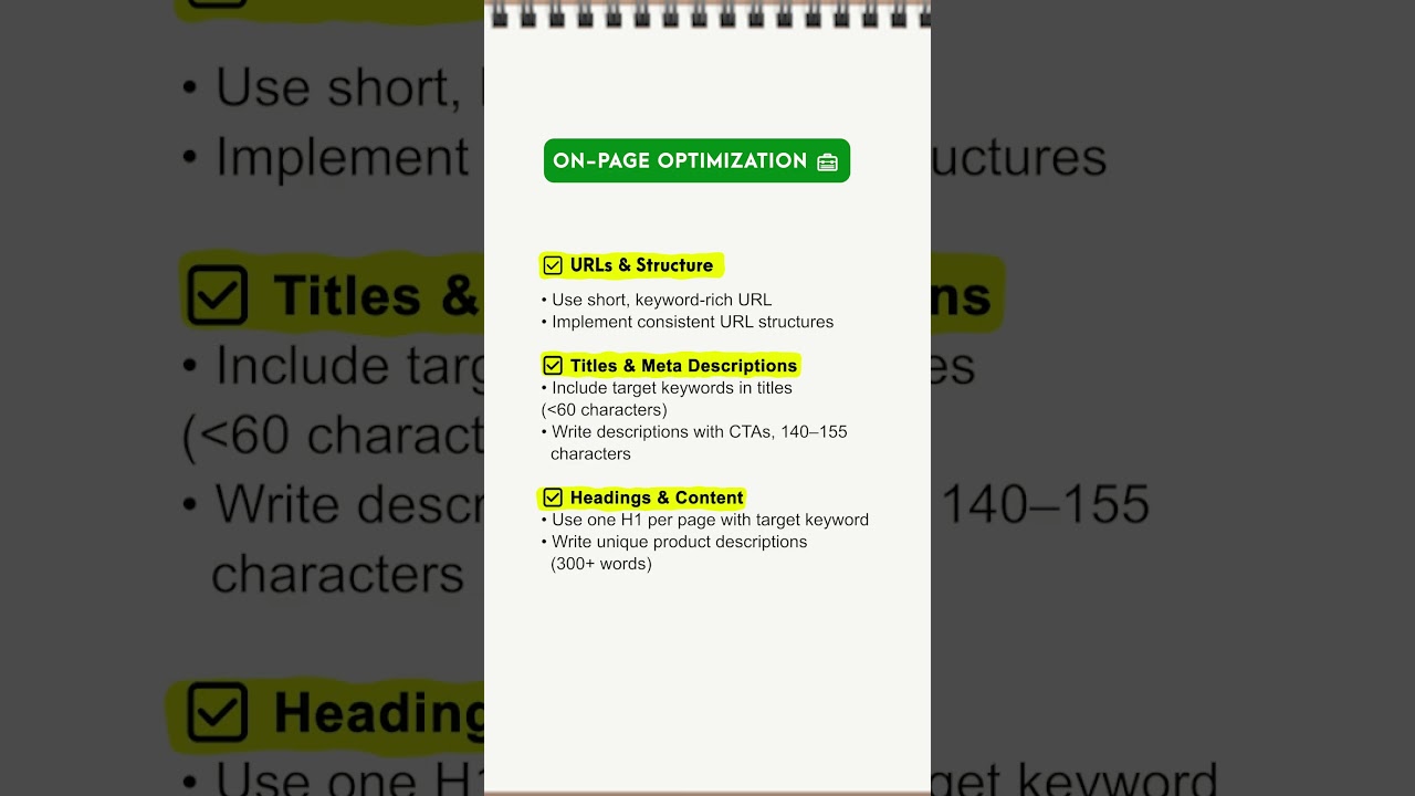Shopify SEO Checklist