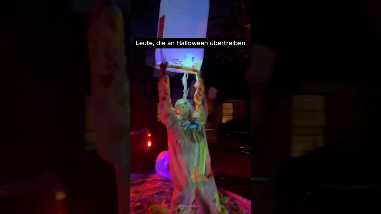 Leute, die an Halloween &uuml;bertreiben 🎃🧟&zwj;♀️ #halloween  #dekoration  #wissen