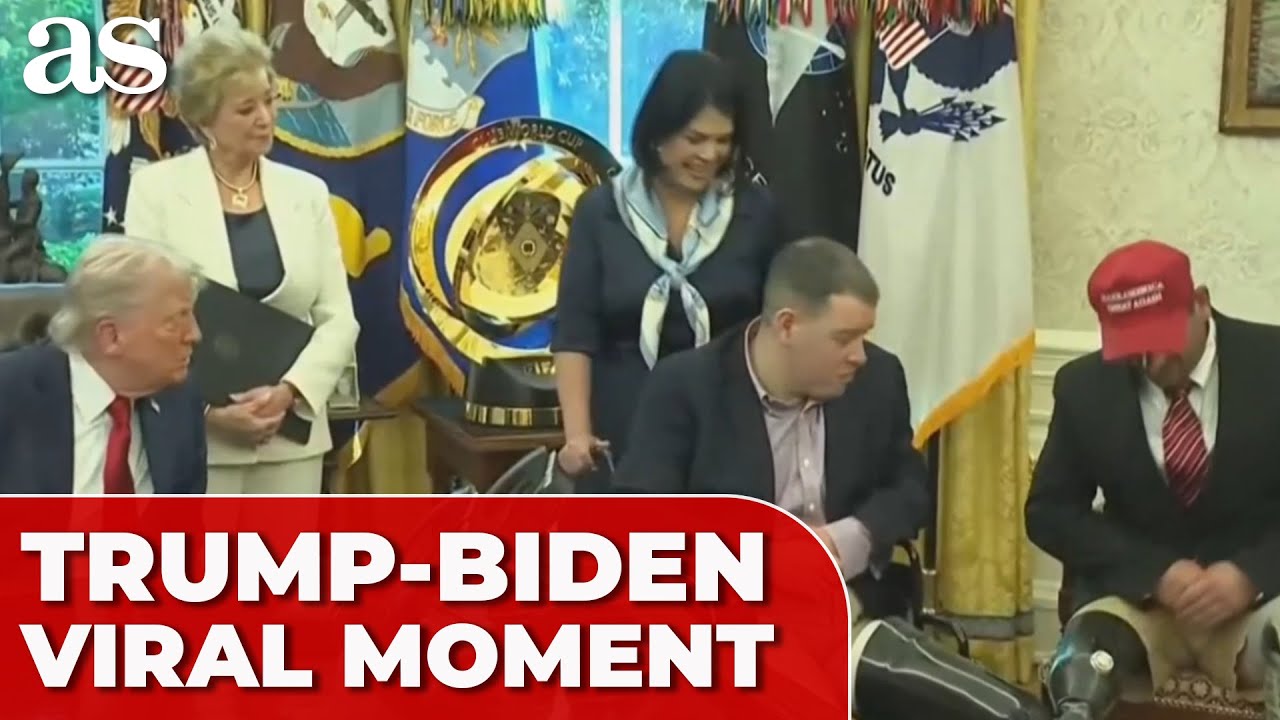 Oval Office Visit Turns UNEXPECTED as Trump Reacts to VETERAN'S BIDEN PHOTO