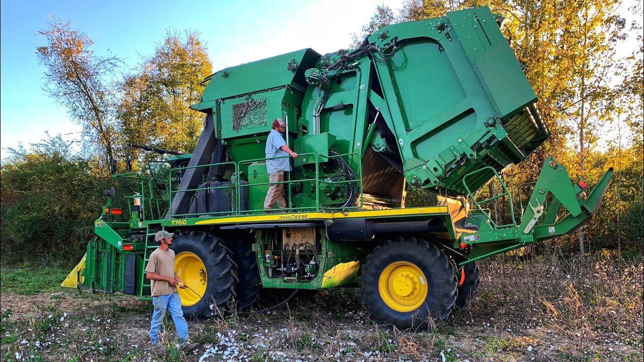 Хлопкоуборочная машина John Deere 7760 для прокатки хлопка