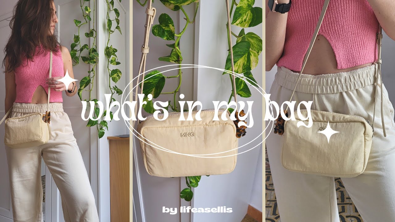 WHAT'S IN MY BAG | small & minimalist Mango bag, everyday essentials ✨