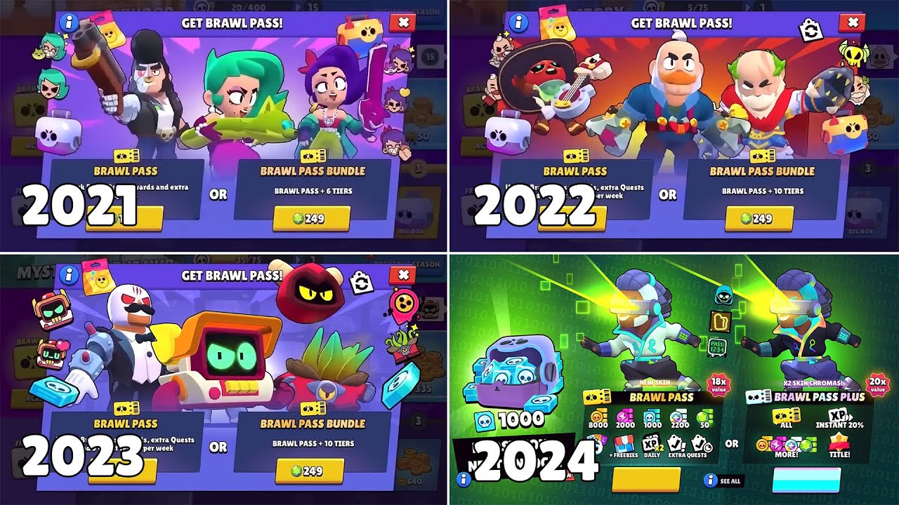 BRAWL PASS UNLOCK SCREEN EVOLUTION | Season 1 to 27