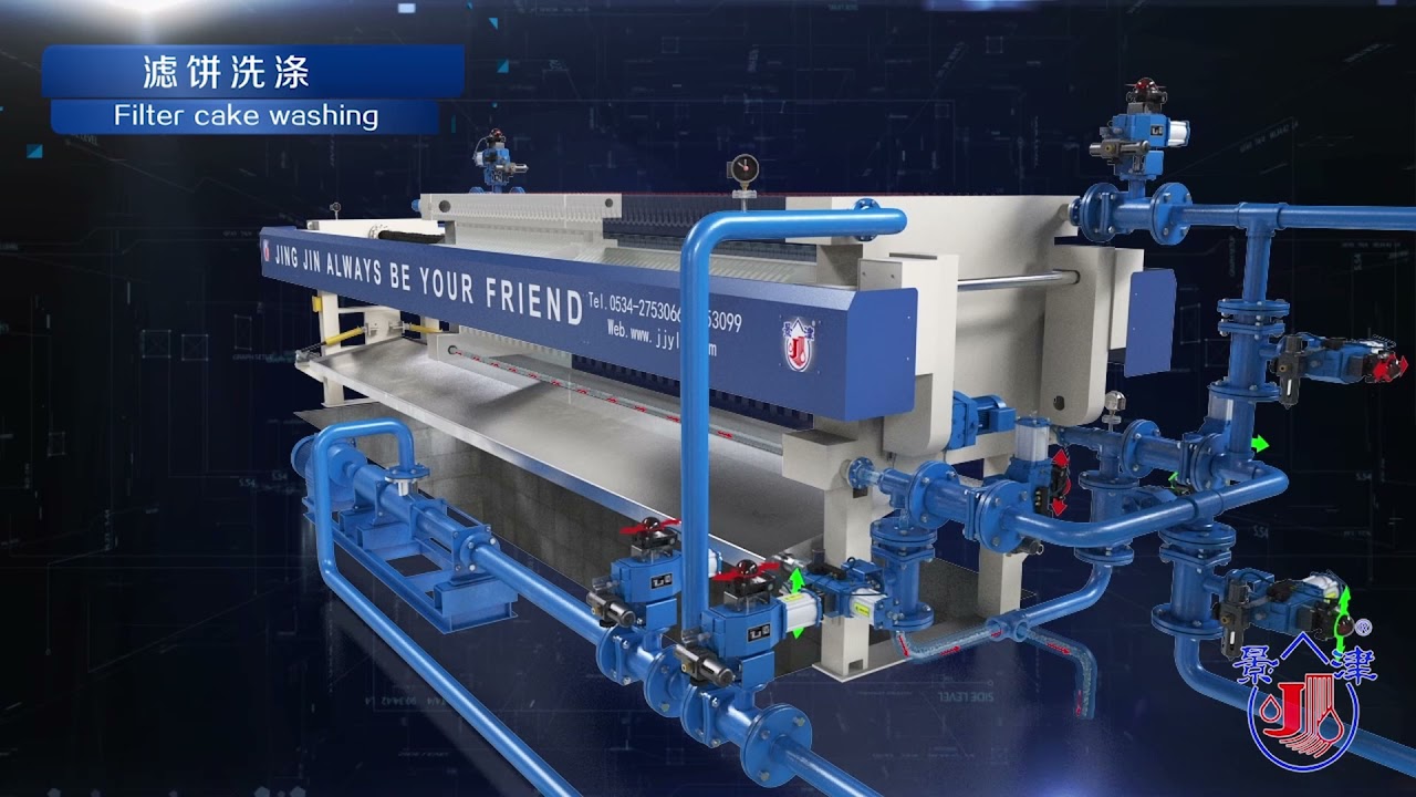 Single chamber feeding with air drying filter press