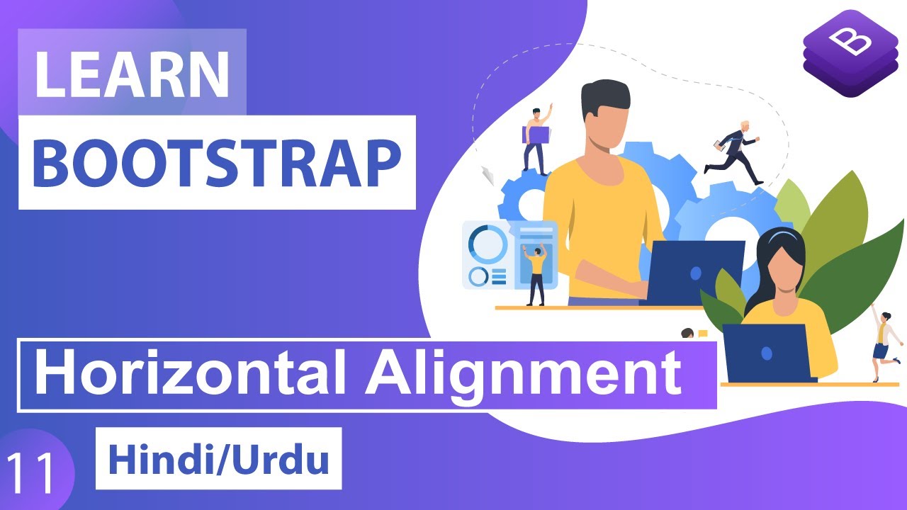 Bootstrap CSS Horizontal Alignment Tutorial in Hindi / Urdu