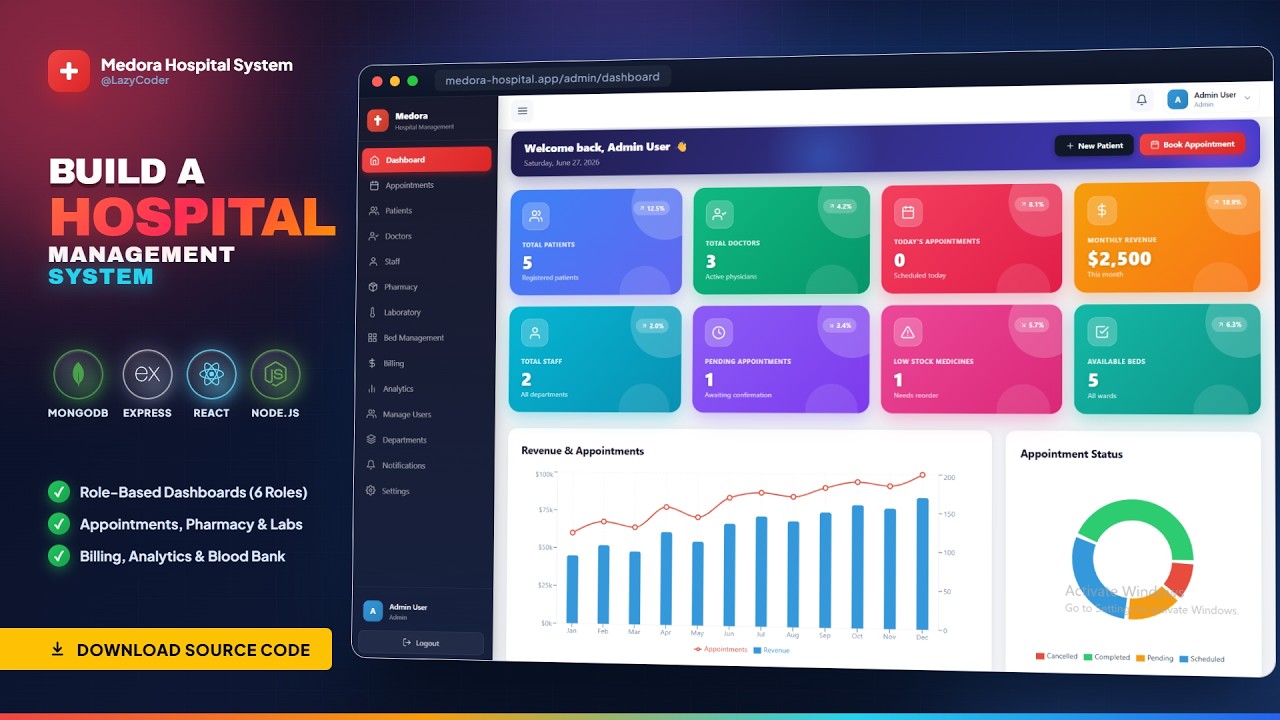 Build a Hospital Management System using MERN Stack | Full-Stack Project (2026) | Source Code