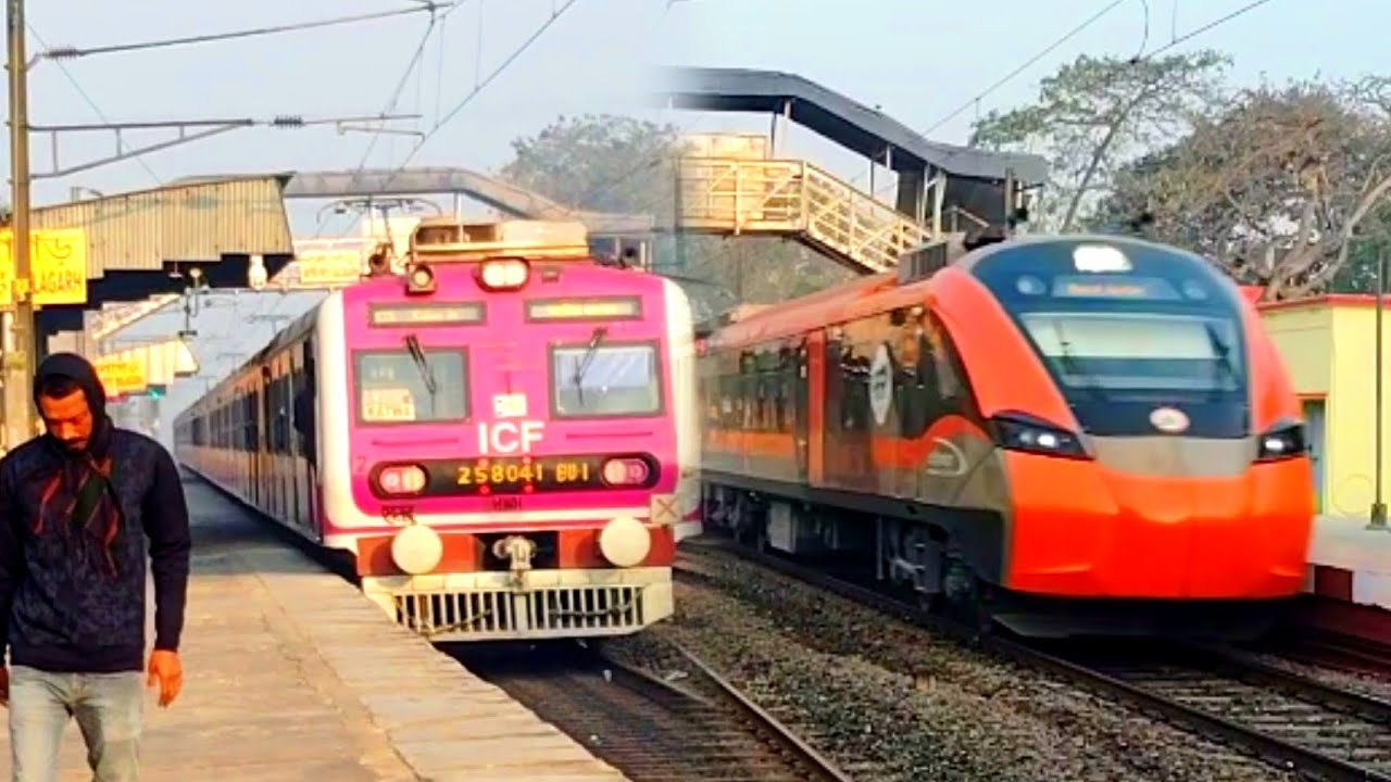  Express & Different Model EMU Train's of Howrah Katwa line Smoth Arriving And depart Compilatin। IR