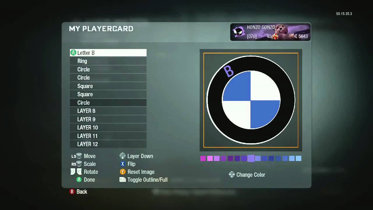 Black Ops Emblem Tutorials: BMW Logo Edition