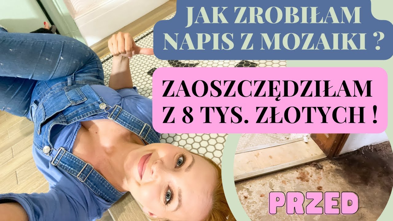 ZREALIZOWAŁAM SWOJĄ WIZJĘ RETRO PODŁOGI Z NAPISEM Z MOZAIKI 😍