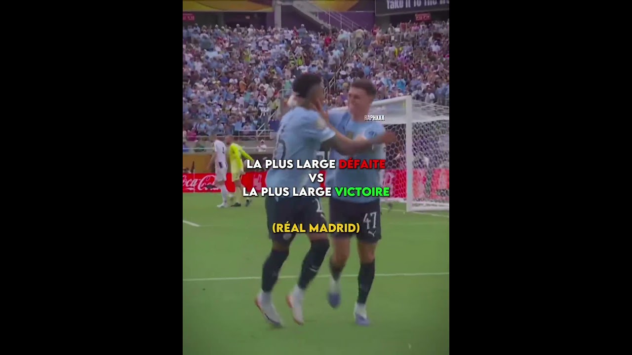 La plus large d&eacute;faite / victoire du r&eacute;al Madrid #foot #pourtoi