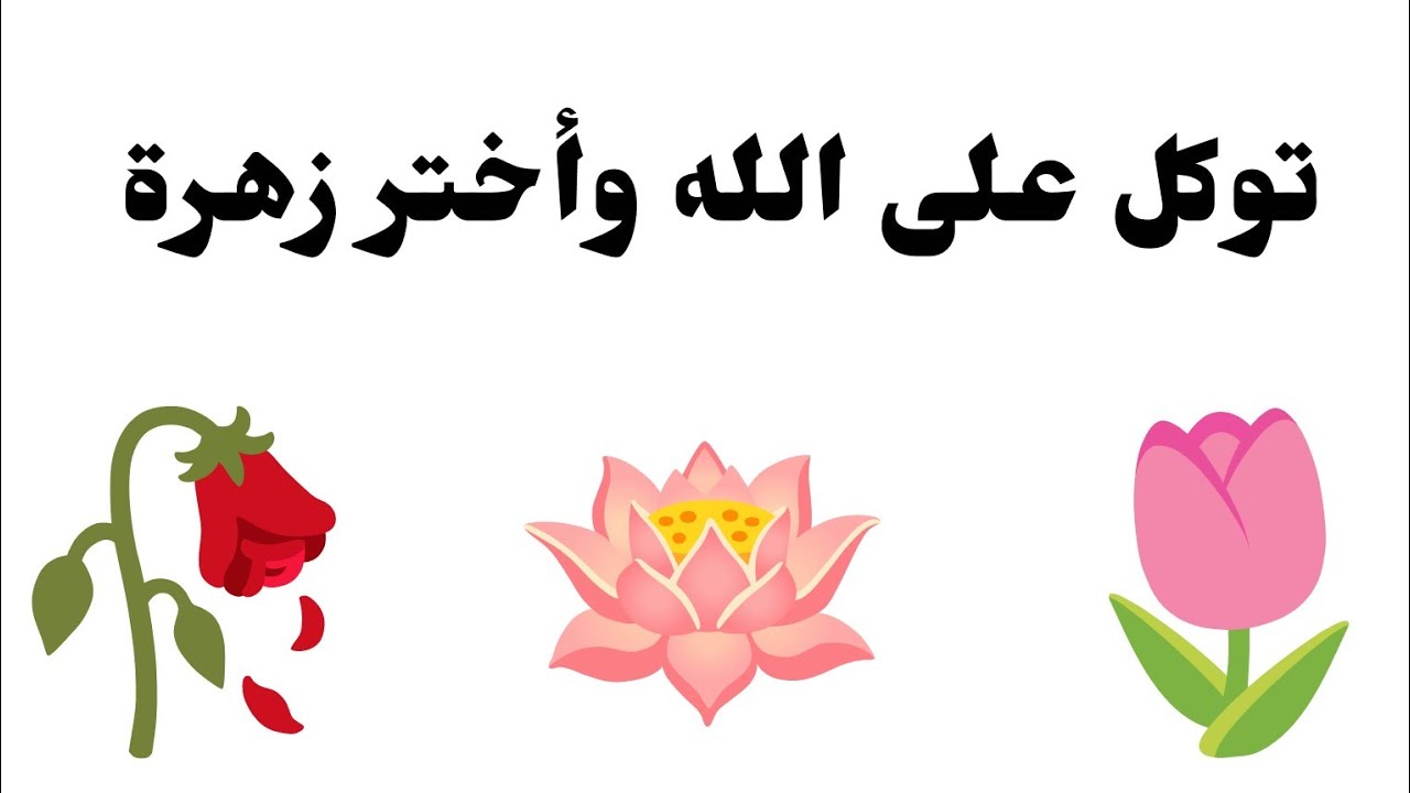 تأكد أنت المقصود بها ليست صدفة أختر  زهرة وأسمع ماذا تحمل لك توكل على الله وأفتحها