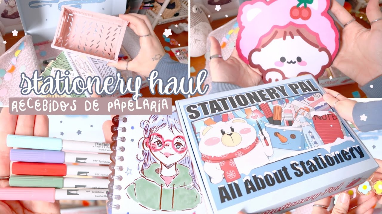 ☃️🎁 recebidos FOFOS de papelaria e acessórios! ☆ stationery pal + review dos materiais ✏️📕