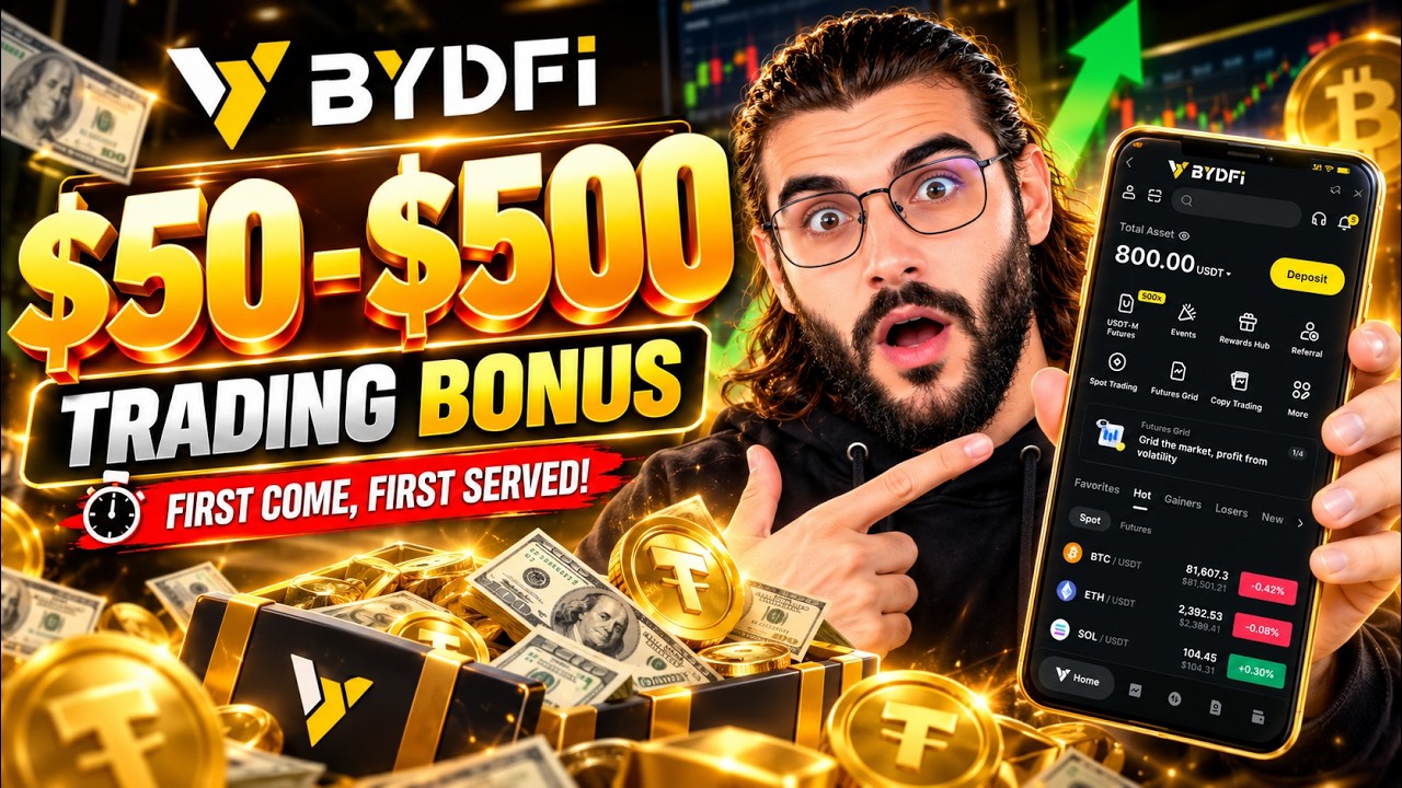 How to Earn Money Online? 💰 BYDFi $50&ndash;$500 Trading Bonus 2026