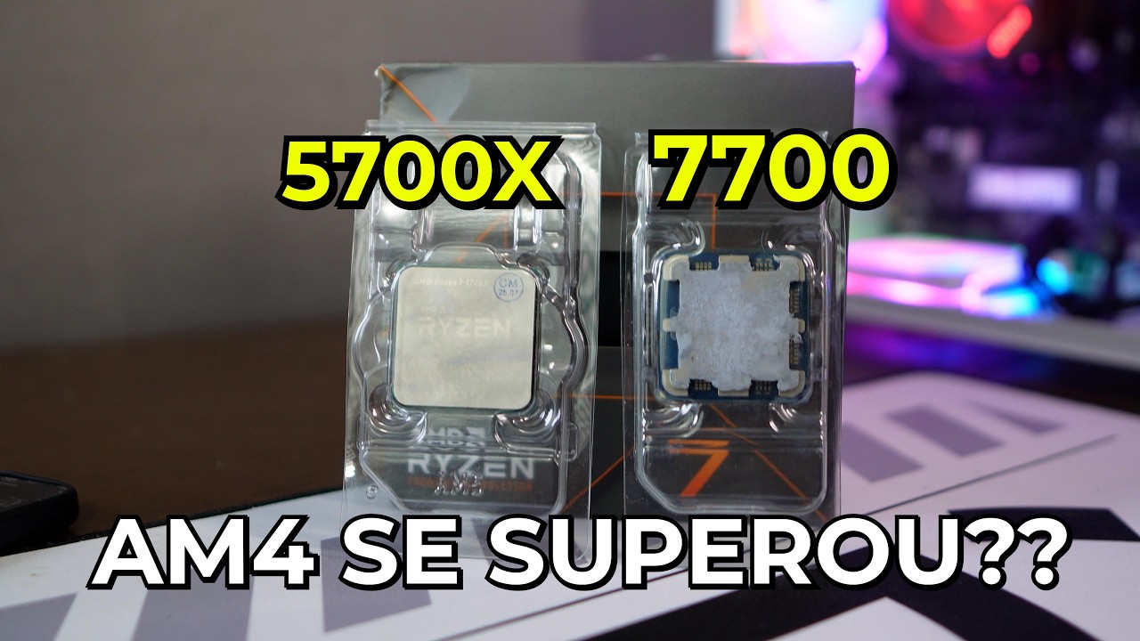 Ryzen 7 5700x vs Ryzen 7 7700 - Teste em jogos - Qual vale mais a pena?