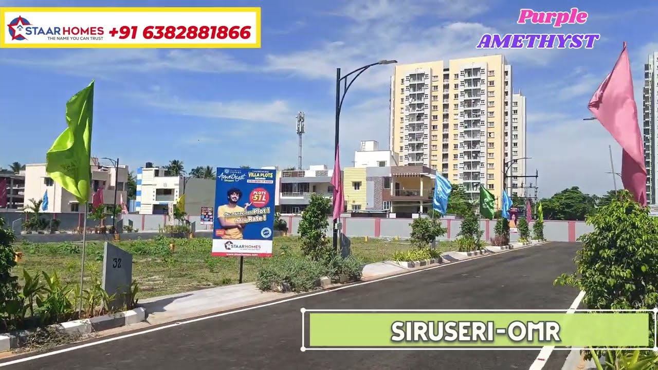 Luxury Premium Residential Plots For Sale in Siruseri [+91 6382881866] #chennai #siruseri #omr