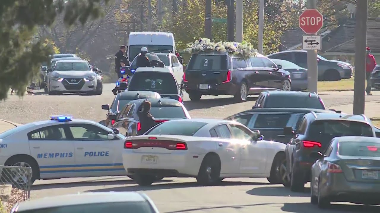 Young Dolph funeral, hearse