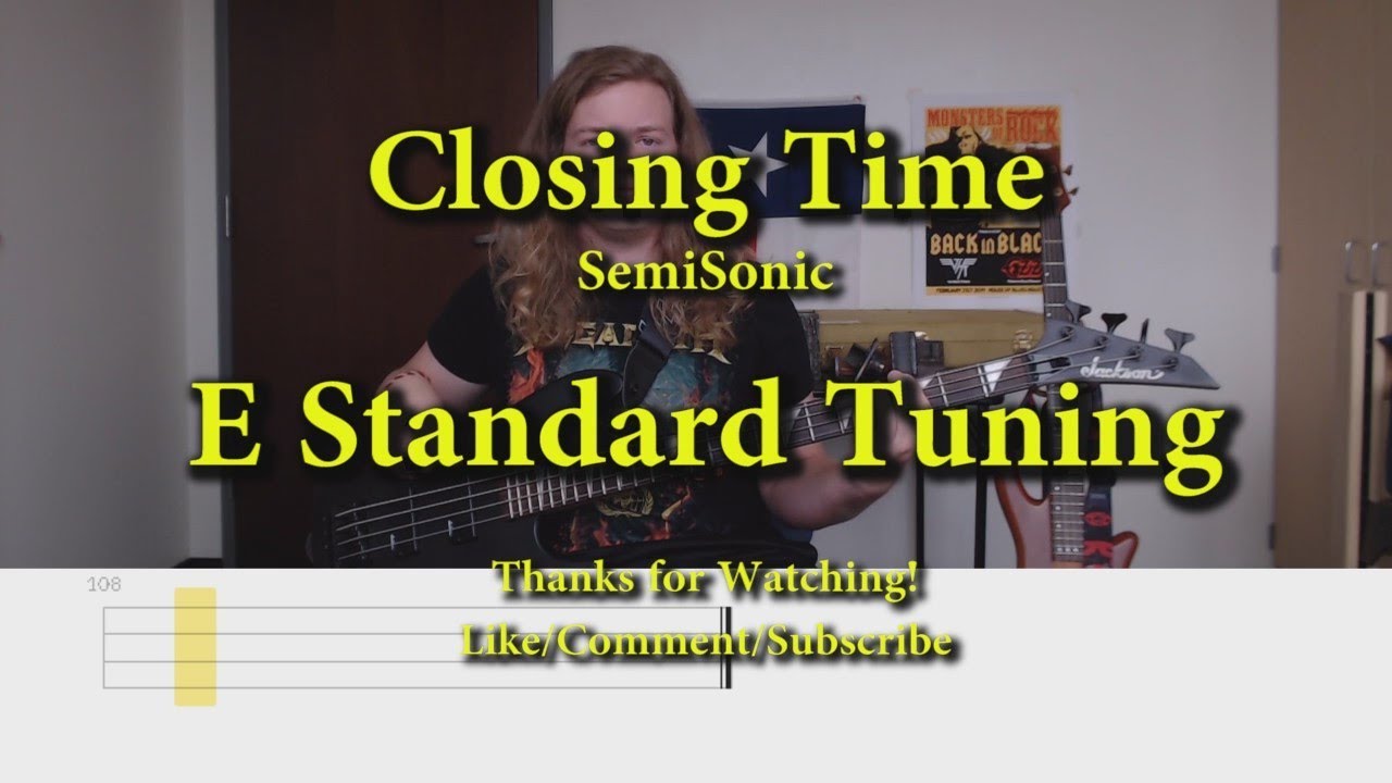 Closing Time - SemiSonic (Bass Cover with Tabs)