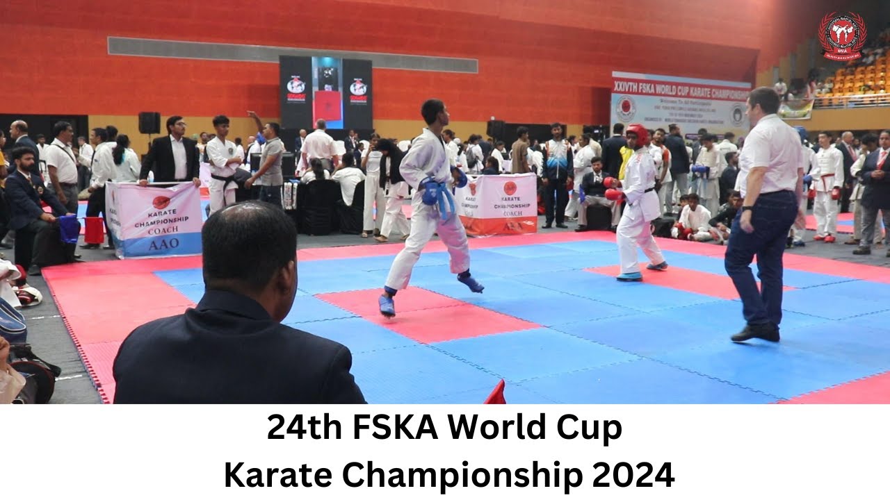 Male Kumite 56kg | Ashwin's Powerful Karate Fight in FSKA World Cup 2024