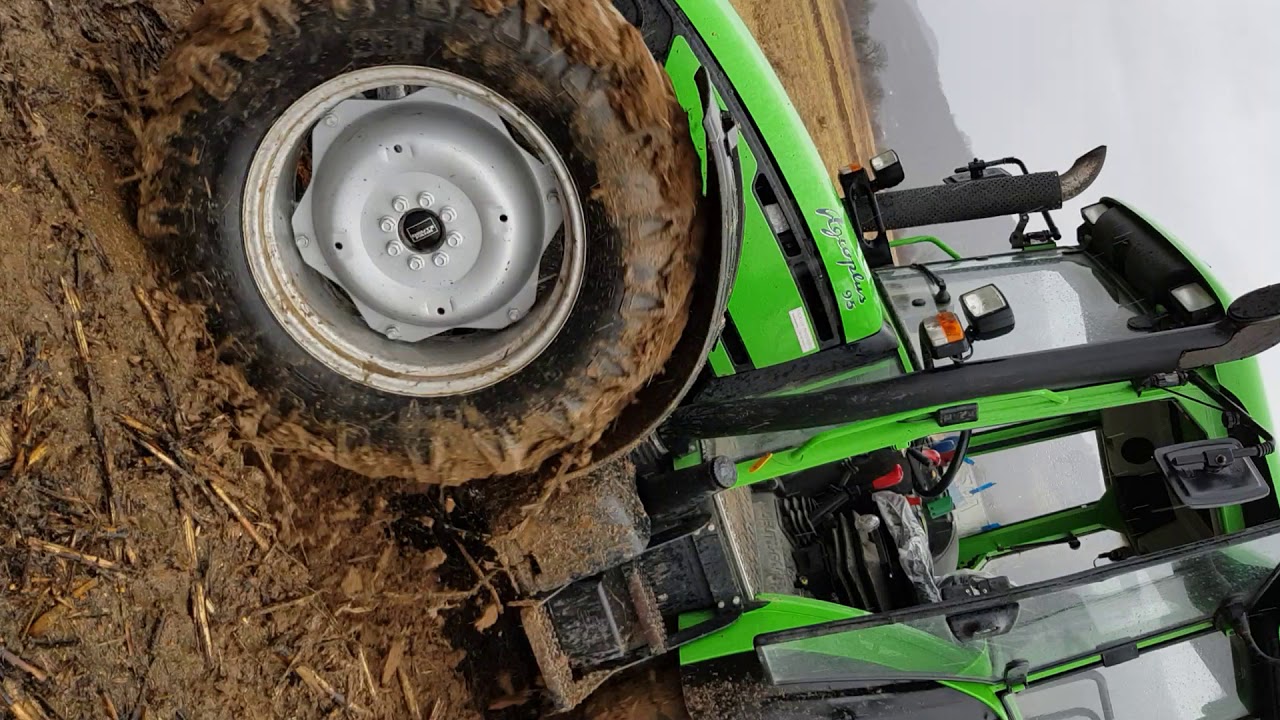 Deutz Fahr agroplus 95 i Huard 4 brazde Oranje