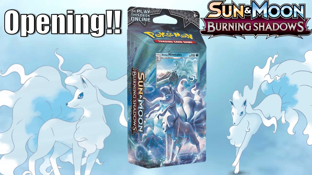 Pokemon TCG Burning Shadows Luminous Frost Theme Deck Opening