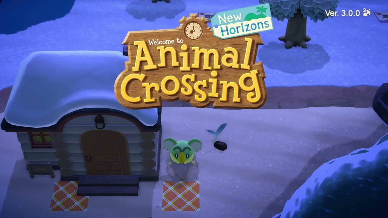 Lyman falls into a Pitfall next to his house on the title screen
