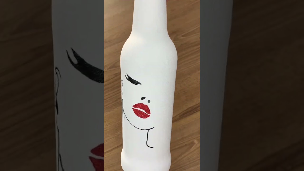 Reciclando Garrafas - Garrafas de Cerveja Decorada