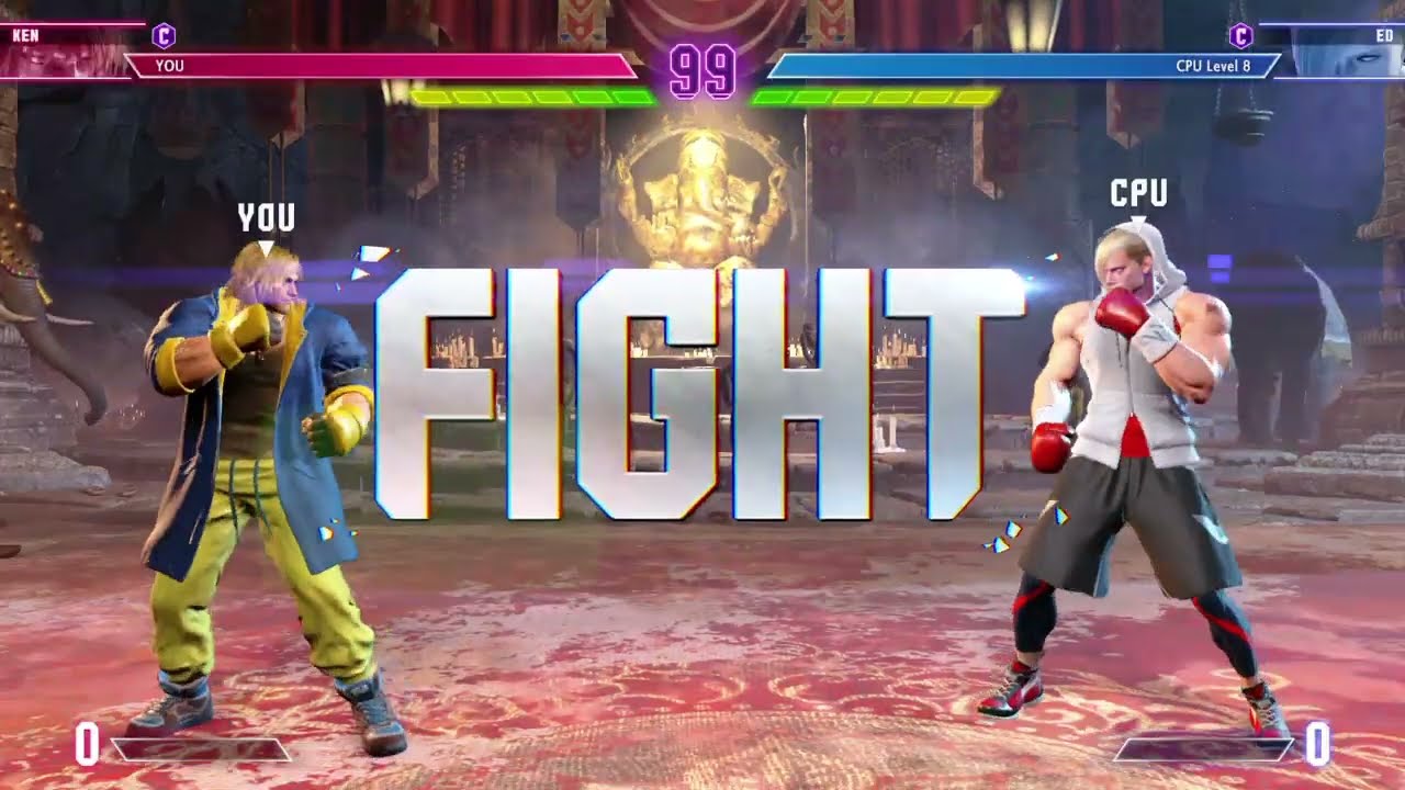 ［26］スト6 ケンVSエド(CPU:Lv.8)　ストリートファイター6 Street Fighter 6