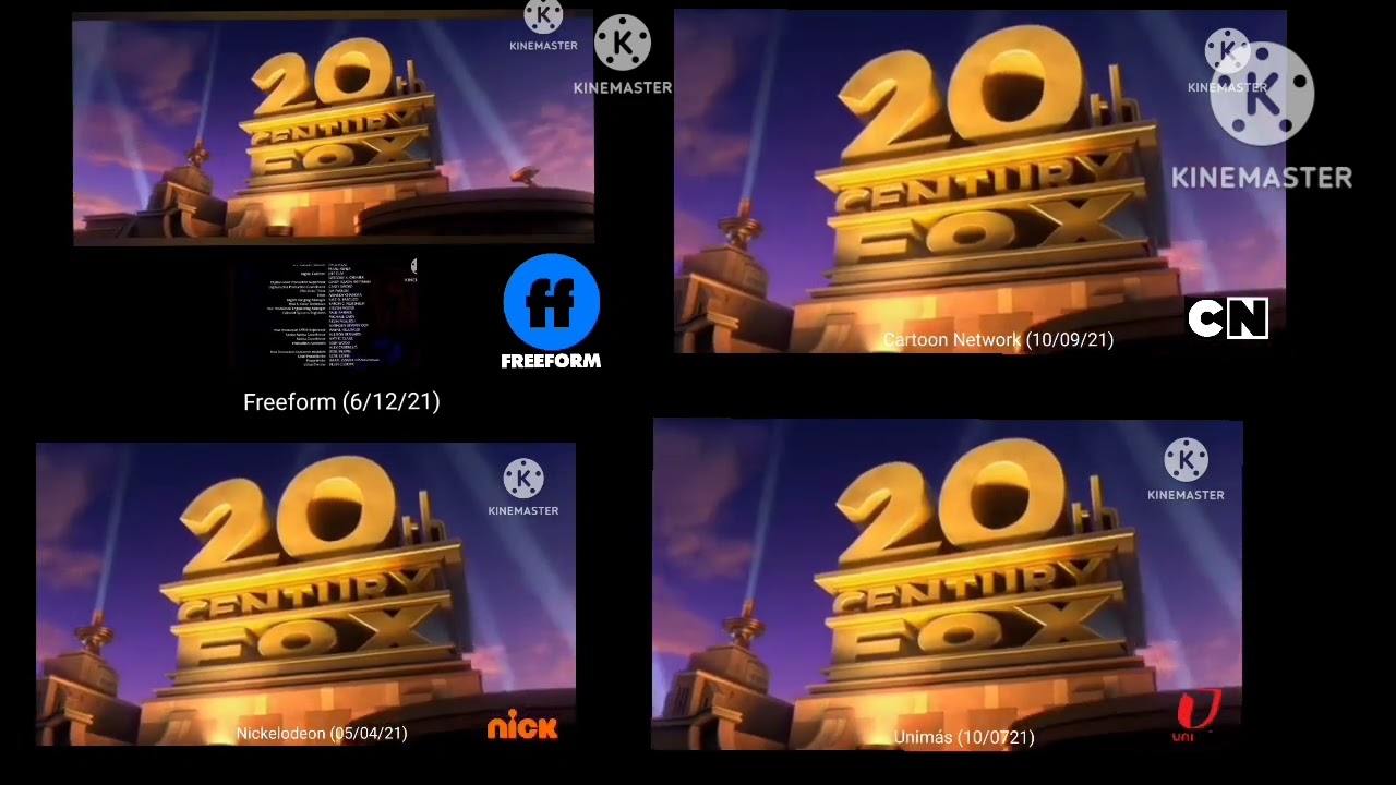 Rio 2 Intro on 4 Different Channels