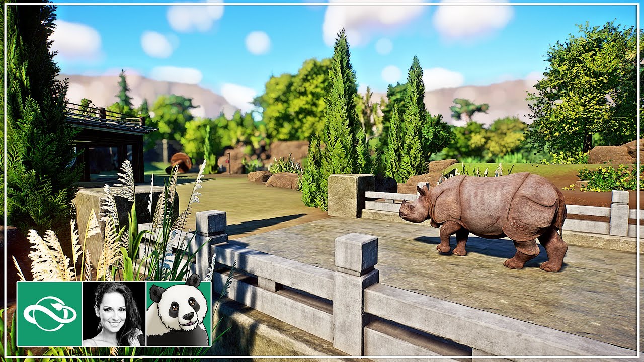 I Built an Indian Rhino Habitat with Animal Bridge in Planet Zoo