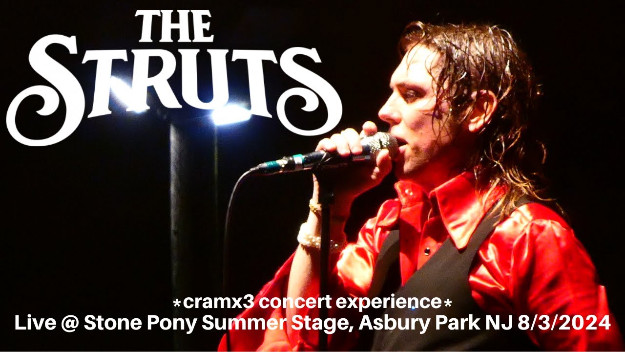The Struts LIVE @ Stone Pony Summer Stage Asbury Park NJ 8/3/2024 *cramx3 concert experience*