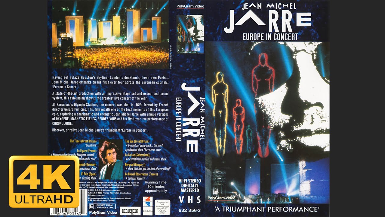 Jean Michel Jarre - Europe in Concert Barcelona (1993) [VHS Remastered]