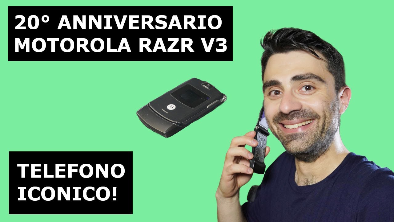 MOTOROLA RAZR V3: IL TELEFONO SOTTILISSIMO CHE CONQUISTO' IL MONDO