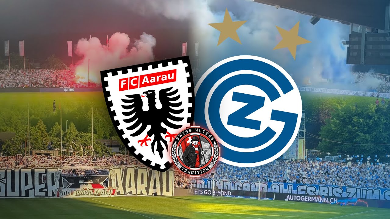 FC Aarau 1:0 GC Zürich | 30.05.2025 | Choreo, Pyro, Fanchants | Swiss.Ultras.Tradition