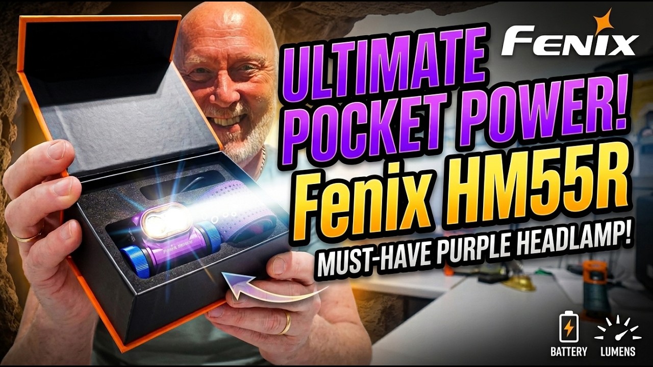 Обзор налобного фонаря FENIX HM55R, 1200 люмен, двухлучевой, красный свет.