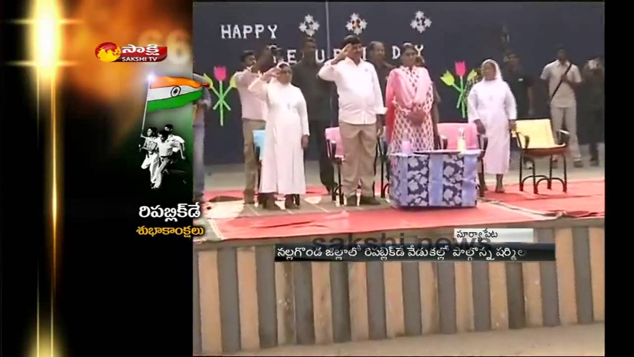 YS sharmila unfurls National flag