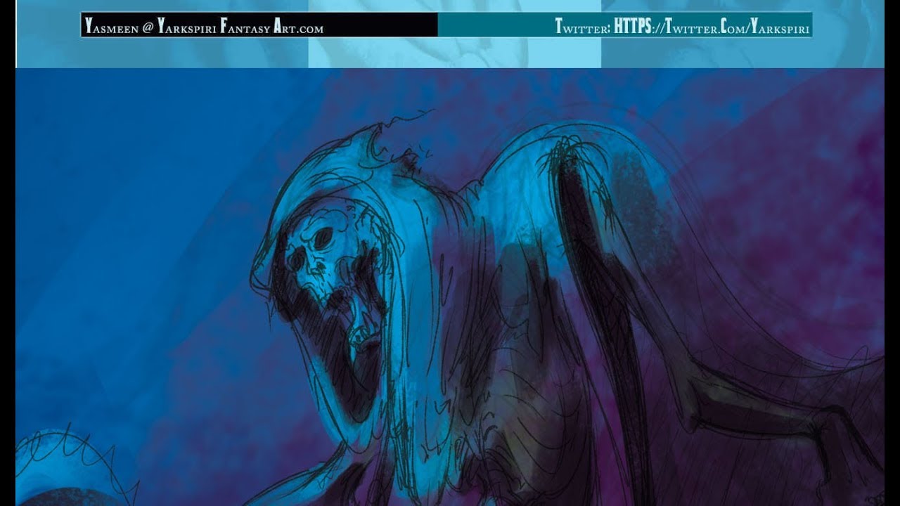 Wraith - Live Digitally Drawing in Photoshop Pt01