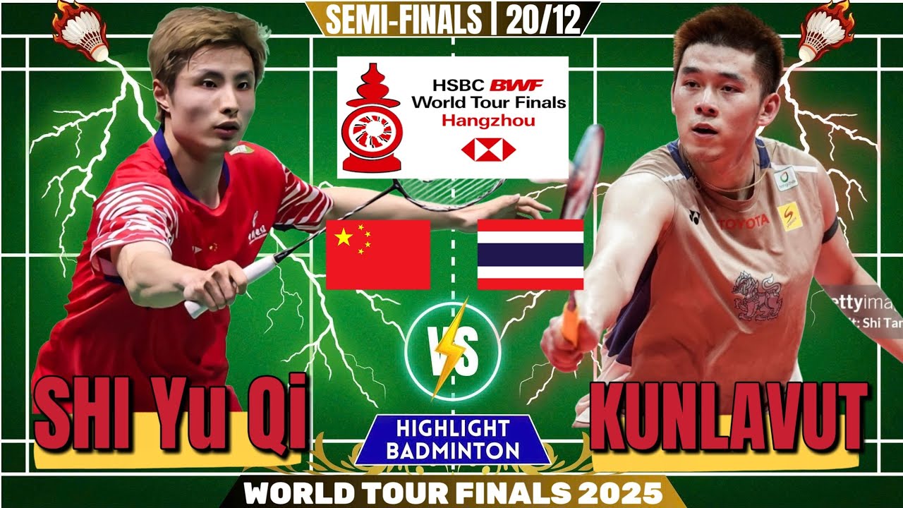 🔥 SUPER CLASSIC 🔥 SHI Yu Qi vs Vitidsarn KUNLAVUT (THA) | Semi Finals World Tour Finals 2025