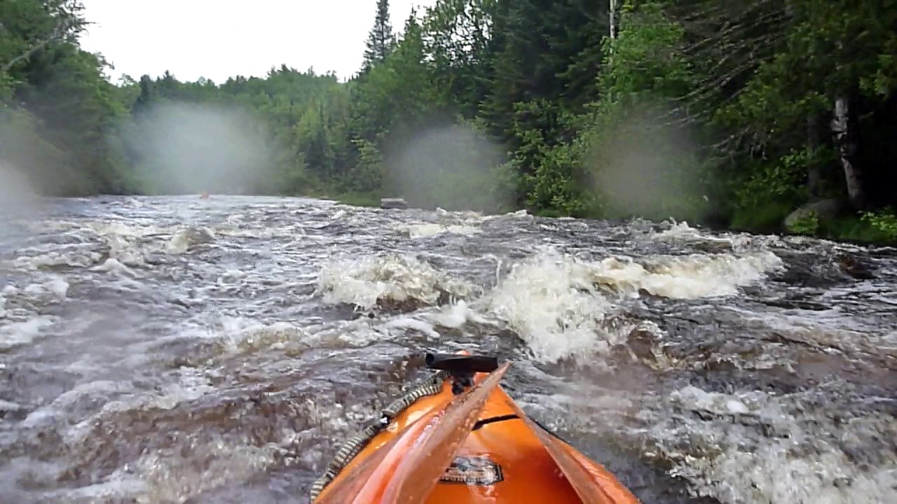 Kayaking the Nulhegan River Class III+ Rapids
