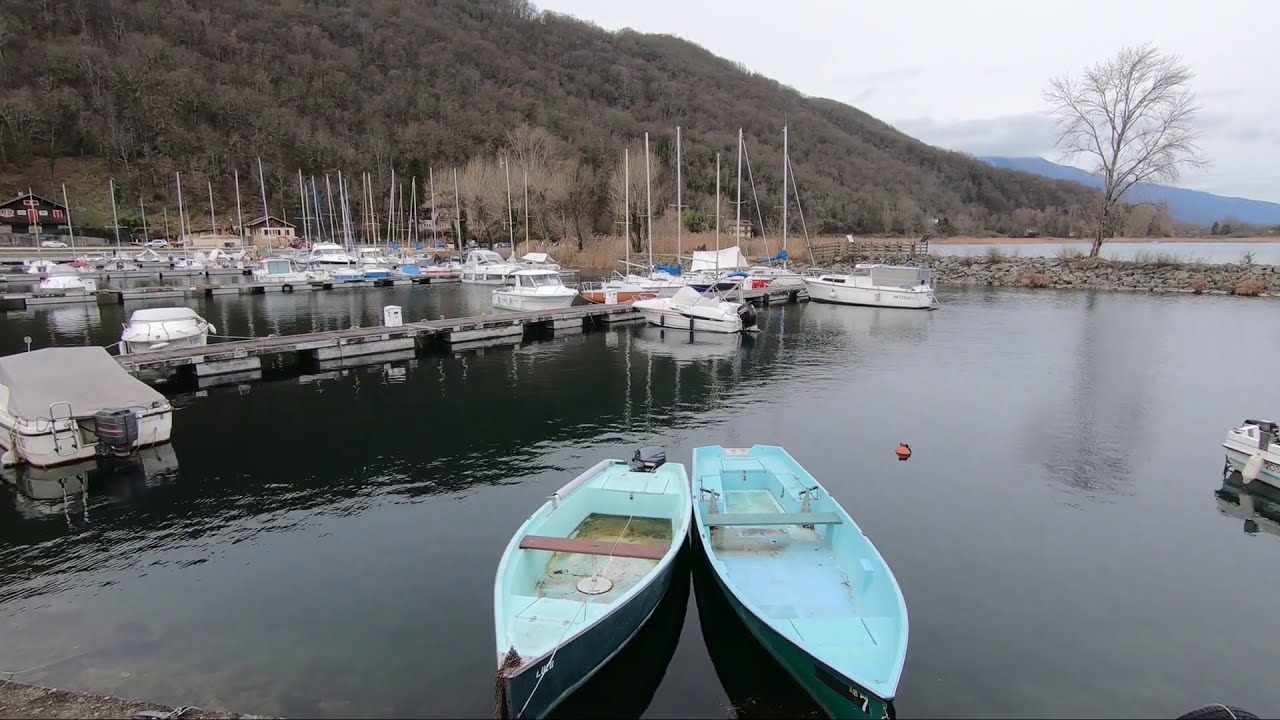 Vidéo n° 5/ Janvier 2021. Plage municipale de Conjux - Lac du Bourget - Savoie - Rhône-Alpes